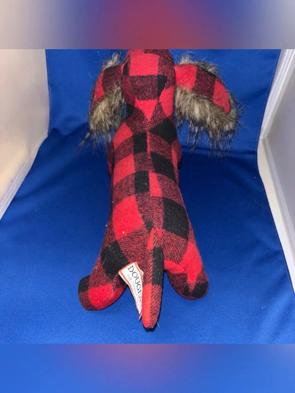 Douglas Cuddle Toys #14778 Griswold Plush Dachsund Buffalo Plaid RARE HTF 16
